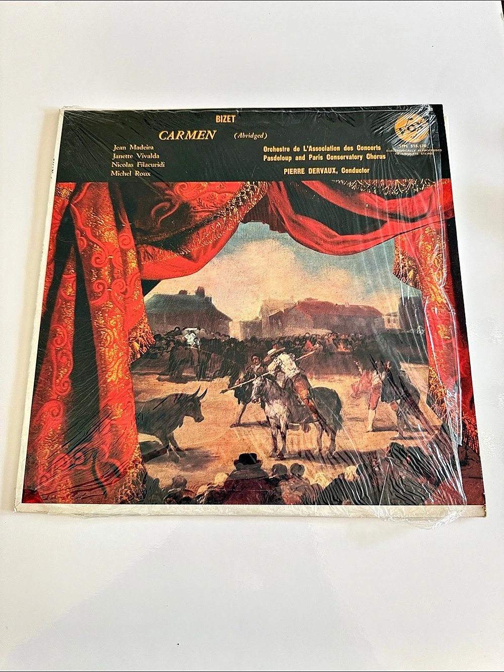 Vintage Bizet: Carmen Abridged Vinyl LP Record - Vox STPL 515.170 Pierre Dervaux